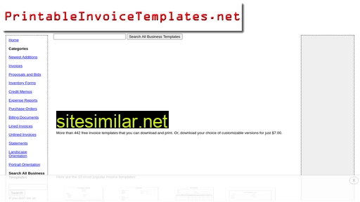 printableinvoicetemplates.net alternative sites