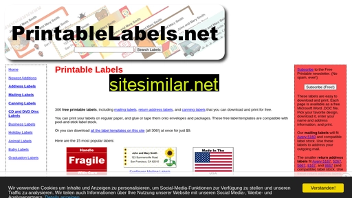 printablelabels.net alternative sites