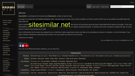 Rammwiki similar sites