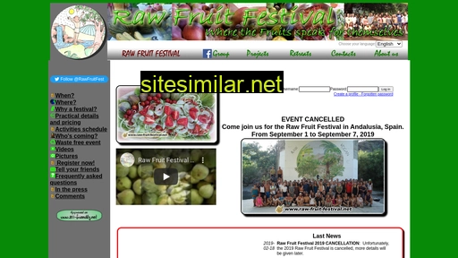 raw-fruit-festival.net alternative sites