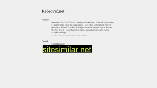 rebrovic.net alternative sites