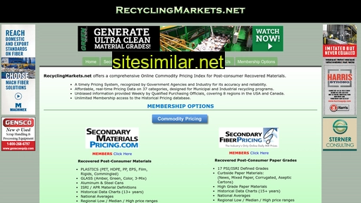 recyclingmarkets.net alternative sites