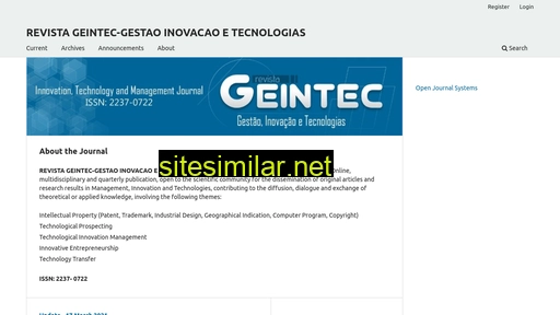 revistageintec.net alternative sites