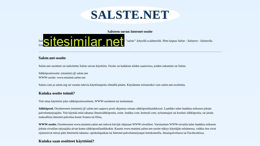 salste.net alternative sites