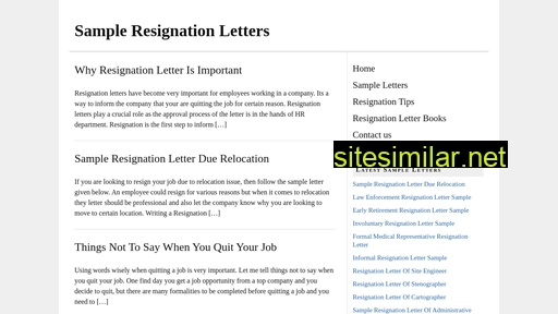 sampleresignationletters.net alternative sites