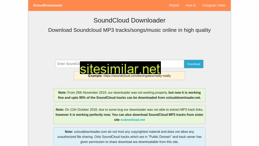 sclouddownloader.net alternative sites