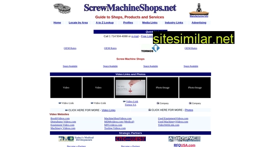 Screwmachineshops similar sites