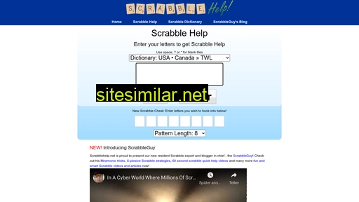 scrabblehelp.net alternative sites