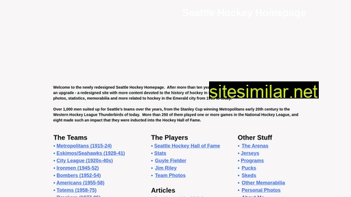 seattlehockey.net alternative sites