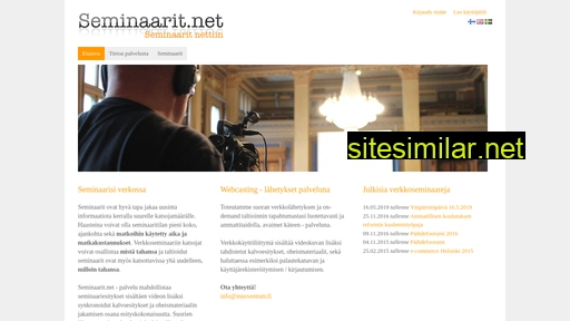 seminaarit.net alternative sites