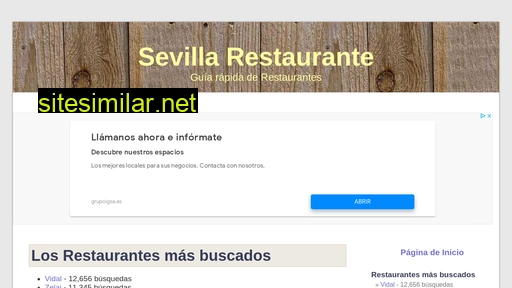 sevillarestaurante.net alternative sites
