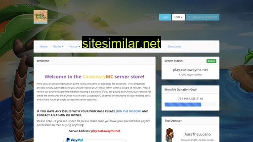 shop.castawaymc.net alternative sites