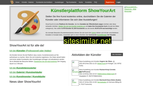 showyourart.net alternative sites