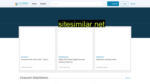 Slideshare similar sites