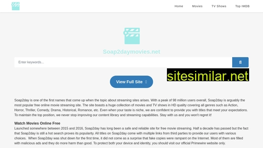 soap2daymovies.net alternative sites