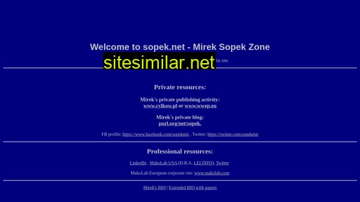 sopek.net alternative sites