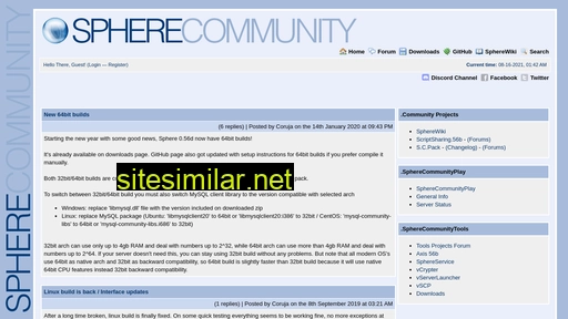 spherecommunity.net alternative sites