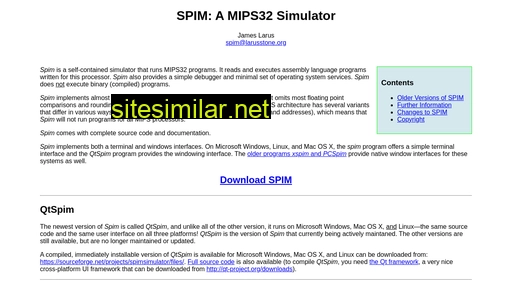 spimsimulator.sourceforge.net alternative sites