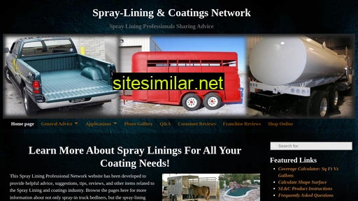 Spray-lining similar sites