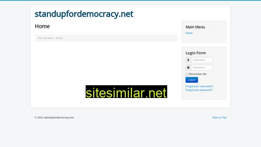 standupfordemocracy.net alternative sites