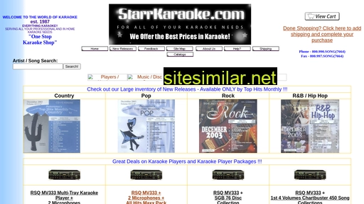 starrkaraoke.net alternative sites