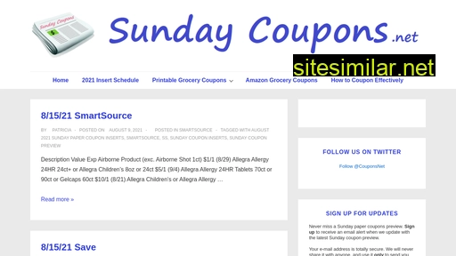 Sunday-coupons similar sites