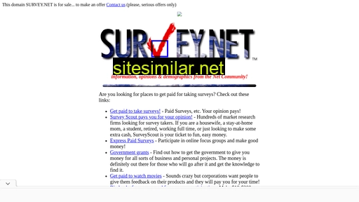 survey.net alternative sites
