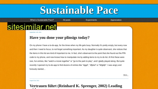 sustainablepace.net alternative sites