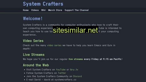 systemcrafters.net alternative sites