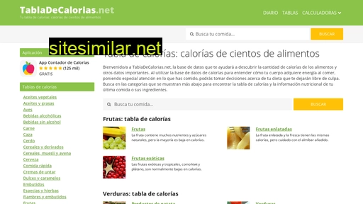 tabladecalorias.net alternative sites