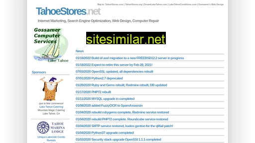 tahoestores.net alternative sites