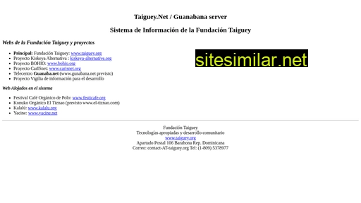 taiguey.net alternative sites