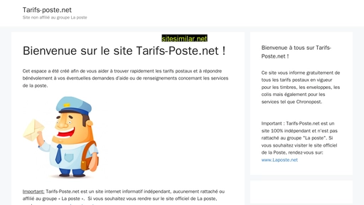 tarifs-poste.net alternative sites