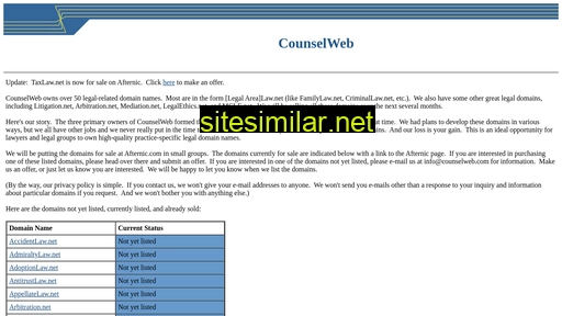 taxlaw.net alternative sites