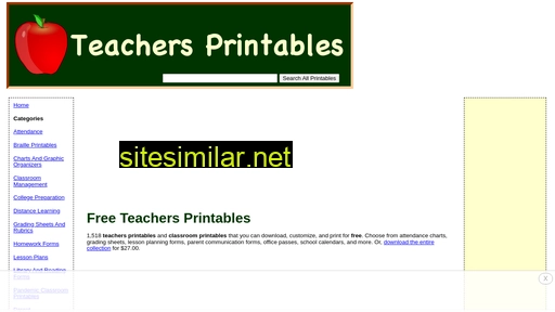 teachersprintables.net alternative sites