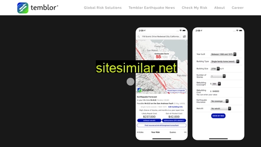 temblor.net alternative sites