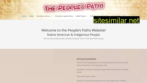 thepeoplespaths.net alternative sites