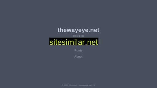Thewayeye similar sites
