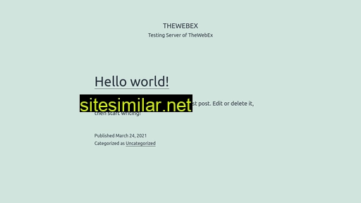 thewebex.net alternative sites