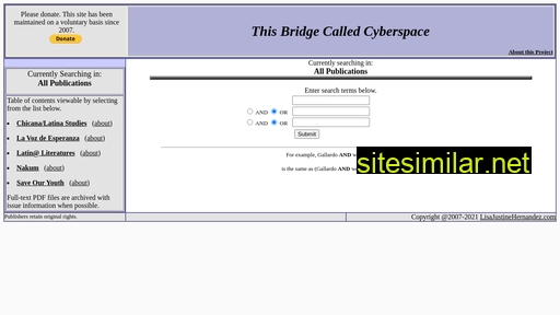 thisbridgecalledcyberspace.net alternative sites