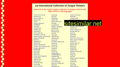 Tongue-twister similar sites