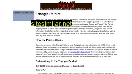 trianglepairlist.net alternative sites