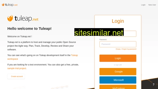 tuleap.net alternative sites