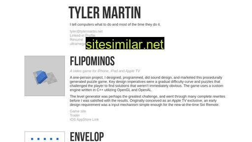Tylermartin similar sites