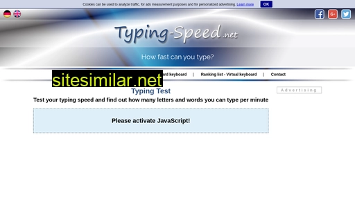 Typing-speed similar sites