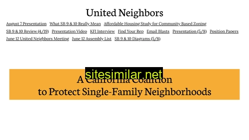 unitedneighbors.net alternative sites