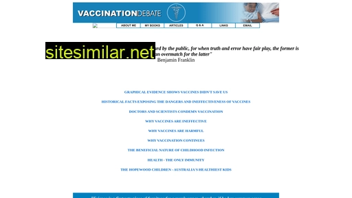 vaccinationdebate.net alternative sites
