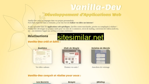 Vanilla-dev similar sites