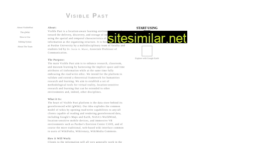 visiblepast.net alternative sites