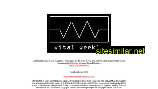 vitalweekly.net alternative sites